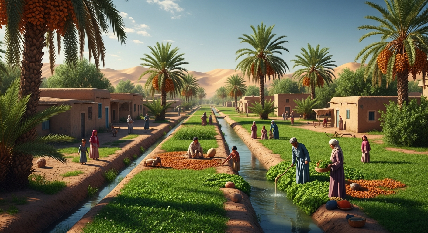 โอเอซิสแห่งความพากเพียร: สร้างชีวิตจากหยาดเหงื่อกลางทะเลทรายแอลจีเรีย - ภาพประกอบ 4