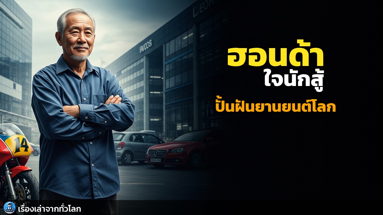 เปลวไฟแห่งความมุ่งมั่น: โซอิจิโร ฮอนด้า ผู้ปั้นฝันจากเถ้าถ่านสู่ตำนานยานยนต์