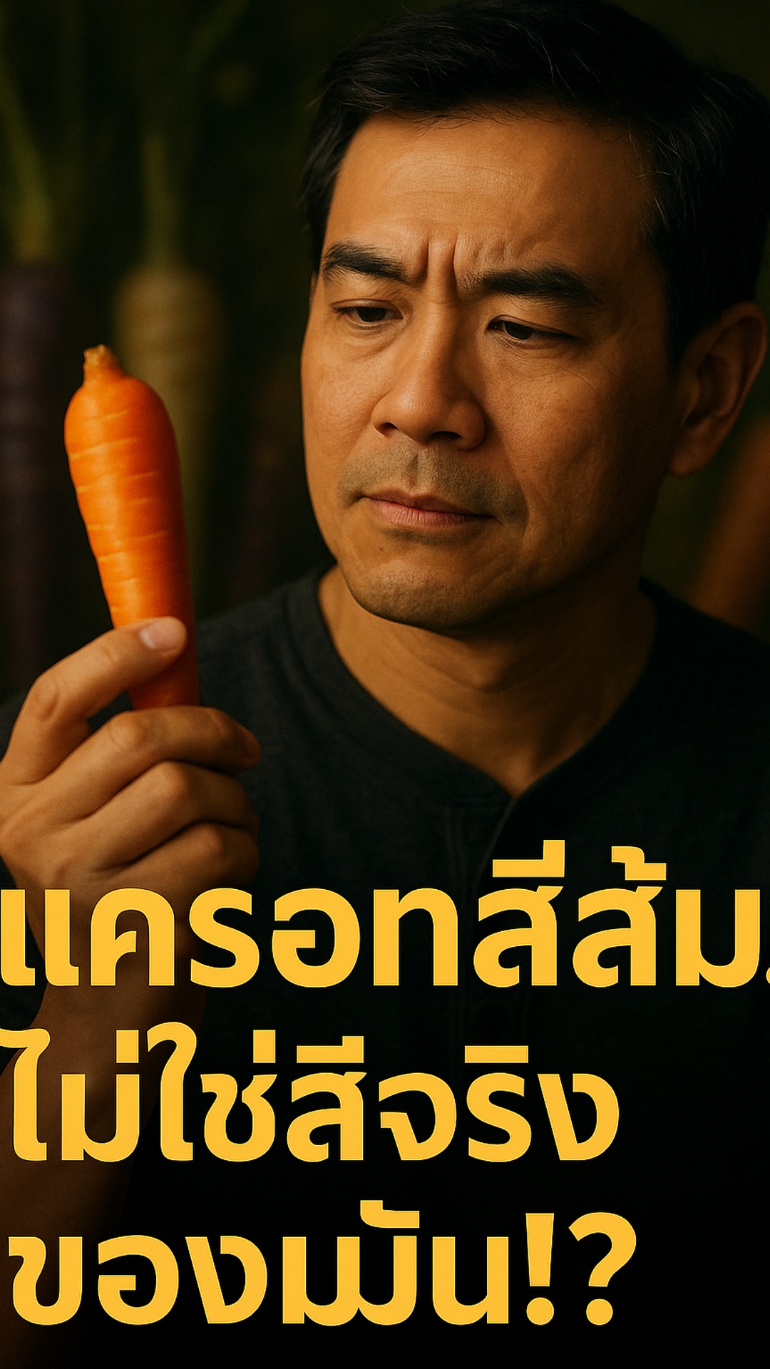 แครอทสีส้ม…ไม่ใช่สีจริงของมัน!?