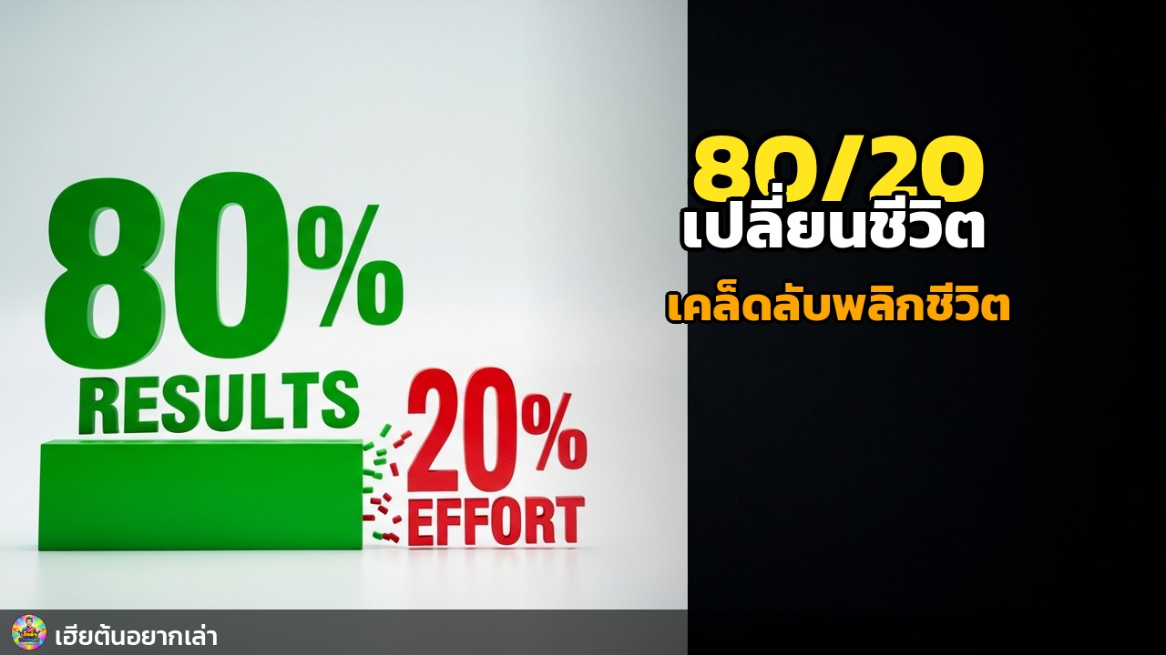 กฎ 80/20: เคล็ดลับพลิกชีวิต