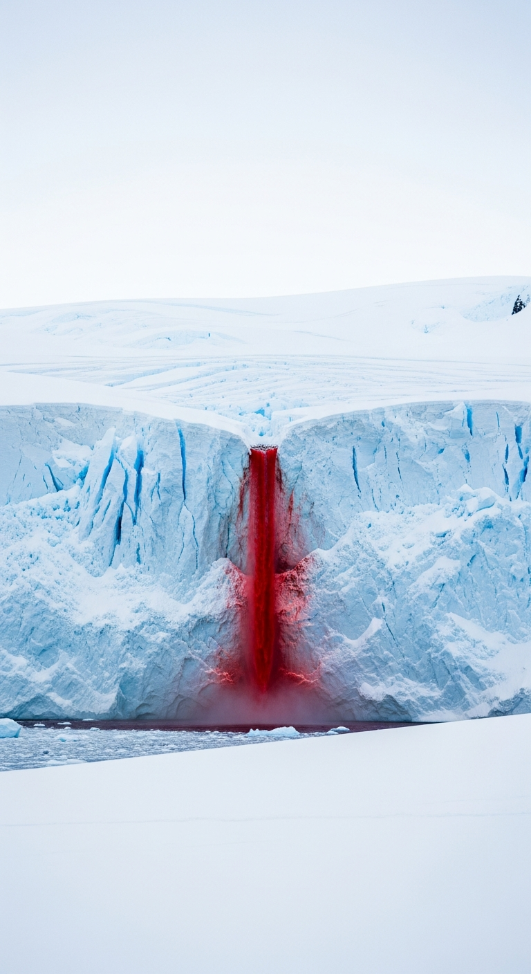 น้ำตกเลือด! สิ่งมีชีวิต 2 ล้านปีใต้ธารน้ำแข็ง - ภาพประกอบ 2