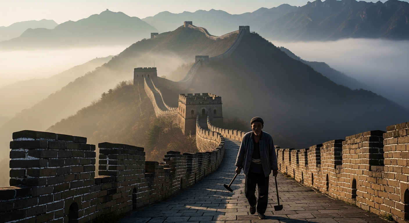 ผู้พิทักษ์กำแพงผู้ไร้เสียง: มรดกแห่งศรัทธาบนกำแพงเมืองจีน - ภาพประกอบ 1