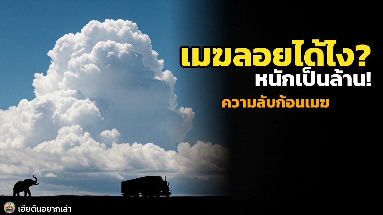เมฆลอยได้ไง? หนักเป็นล้านตัน!