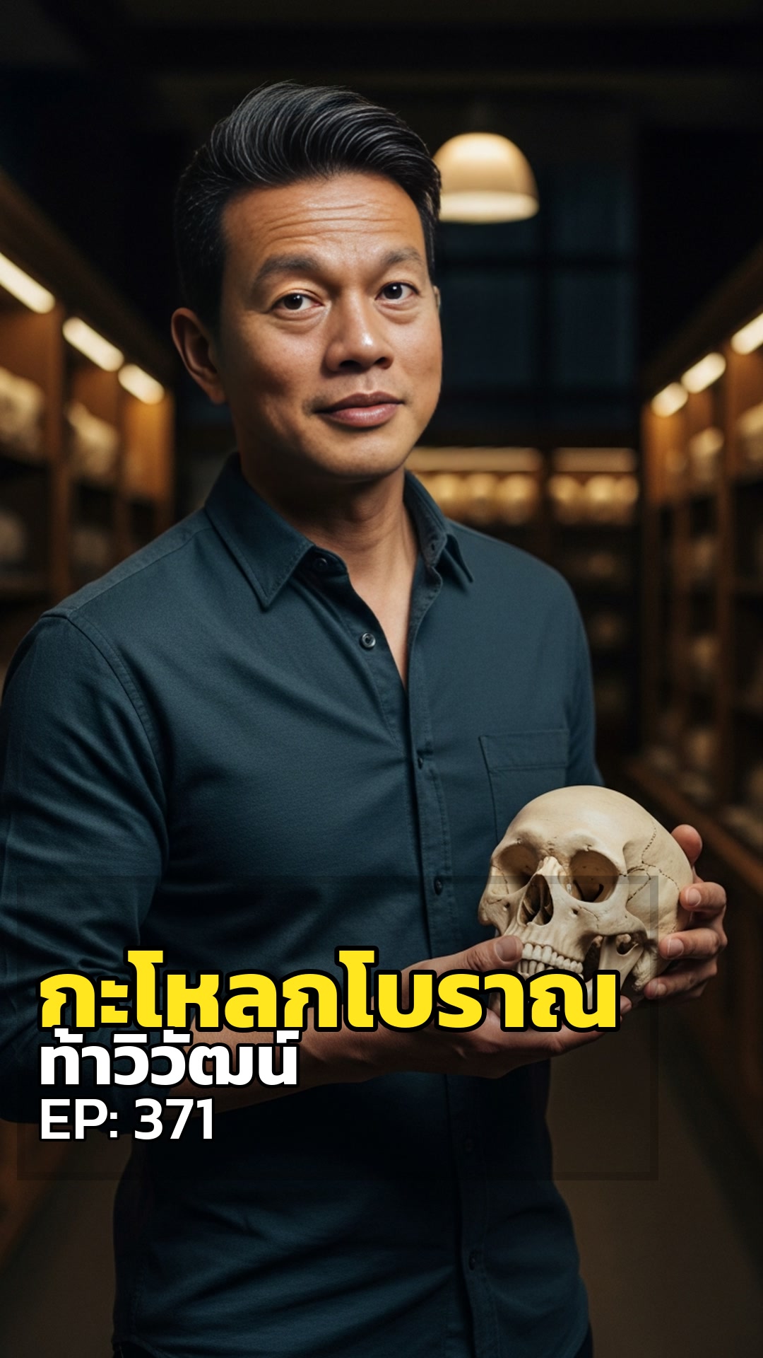 กะโหลกโบราณ. รูมรณะท้าทายวิวัฒนาการมนุษย์.