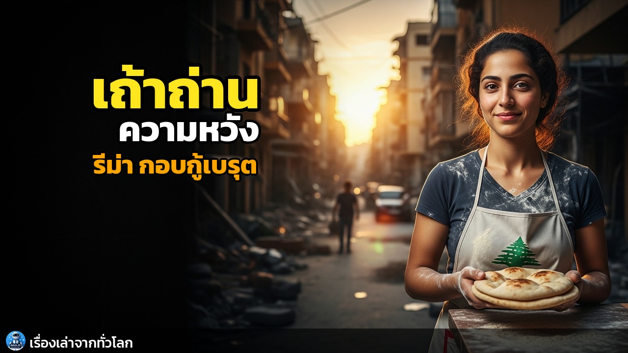 จากเถ้าถ่าน สู่กลิ่นขนมปังแห่งความหวัง: เรื่องเล่าของรีม่า ผู้สร้างชีวิตใหม่ให้เบรุต