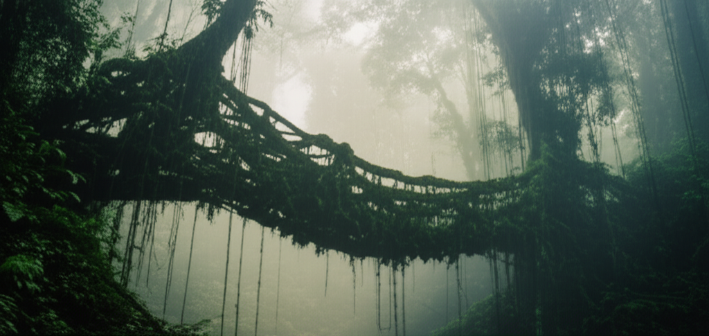 สะพานรากไม้มีชีวิต: มหัศจรรย์วิศวกรรมธรรมชาติแห่งเมฆาลัย