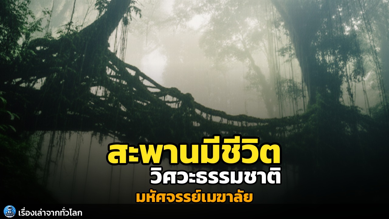 สะพานรากไม้มีชีวิต: มหัศจรรย์วิศวกรรมธรรมชาติแห่งเมฆาลัย