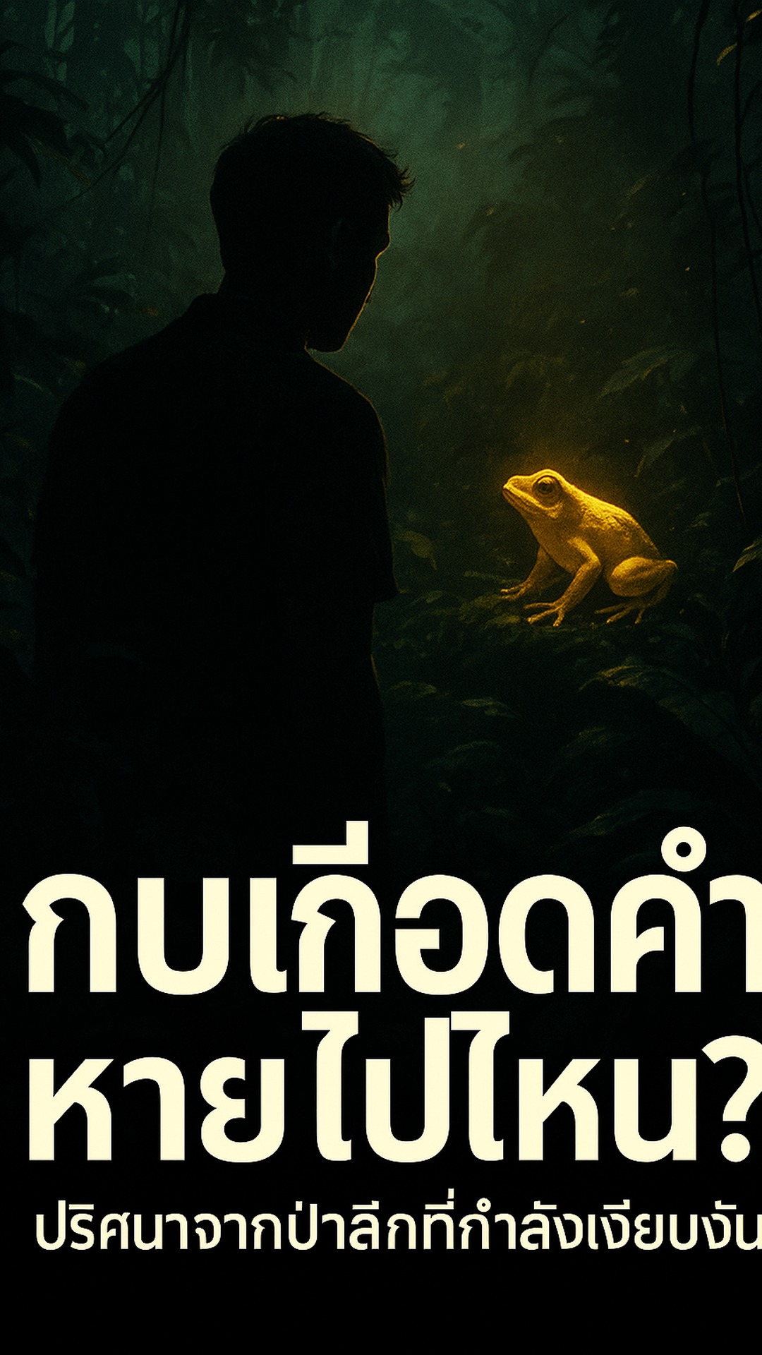 กบทองคำหายไปไหน? ปริศนาจากป่าลึกที่กำลังเงียบงัน