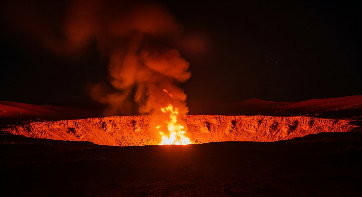 ประตูสู่ปรโลกจะดับลง? ภารกิจวิทยาศาสตร์พิชิตหลุมแก๊สยักษ์ 50 ปี ทะเลทรายคาราคุม!