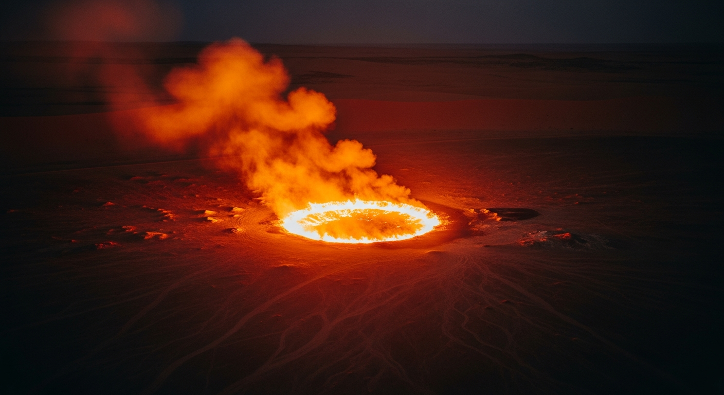 ประตูสู่ปรโลกจะดับลง? ภารกิจวิทยาศาสตร์พิชิตหลุมแก๊สยักษ์ 50 ปี ทะเลทรายคาราคุม! - ภาพประกอบ 3