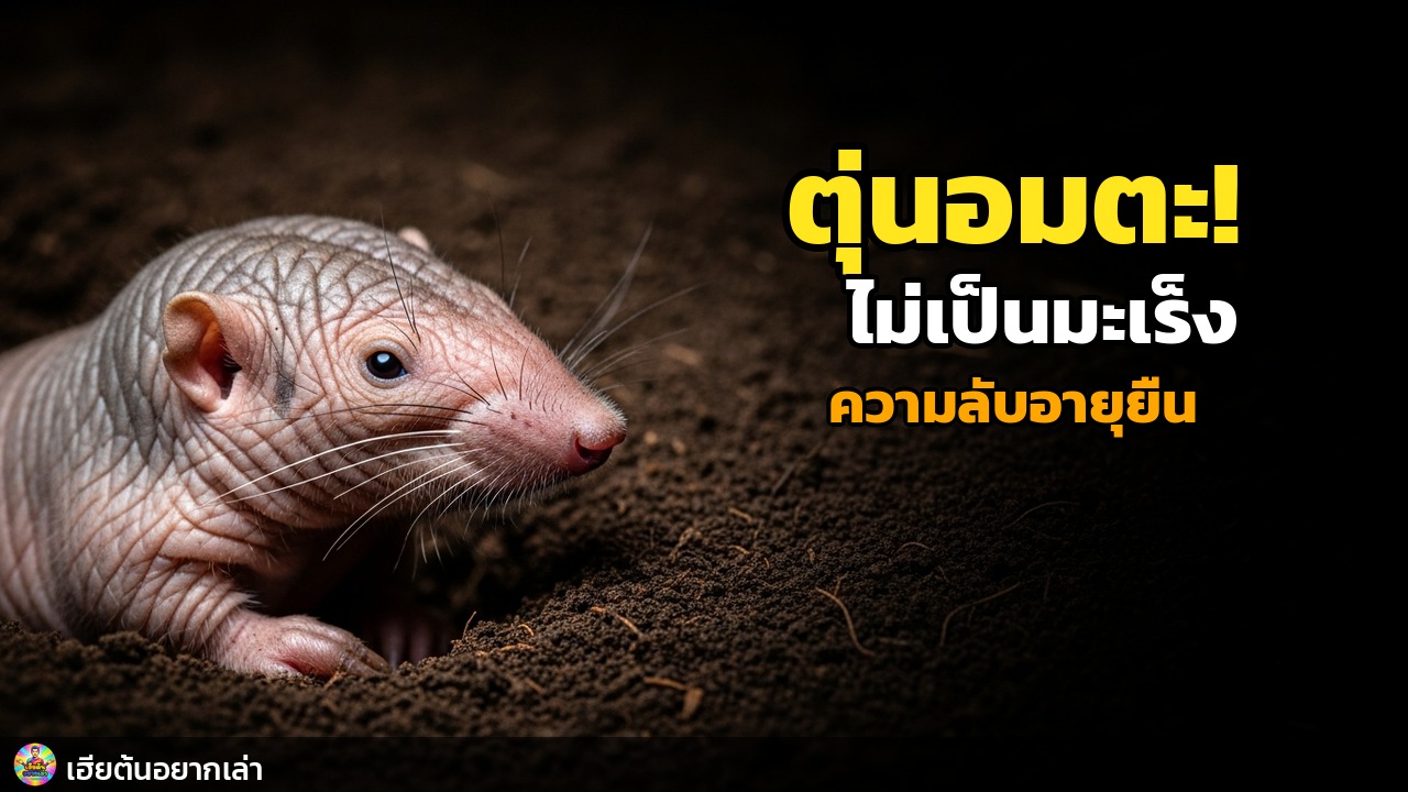 ตุ่นหนูอมตะ! สัตว์เลี้ยงลูกด้วยนมที่ไม่เป็นมะเร็ง
